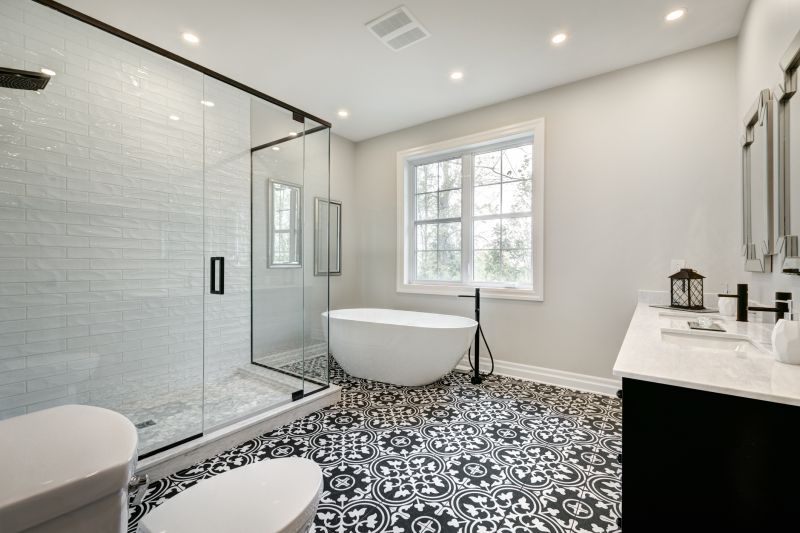 Shower-Tub Combo in Small Bathroom